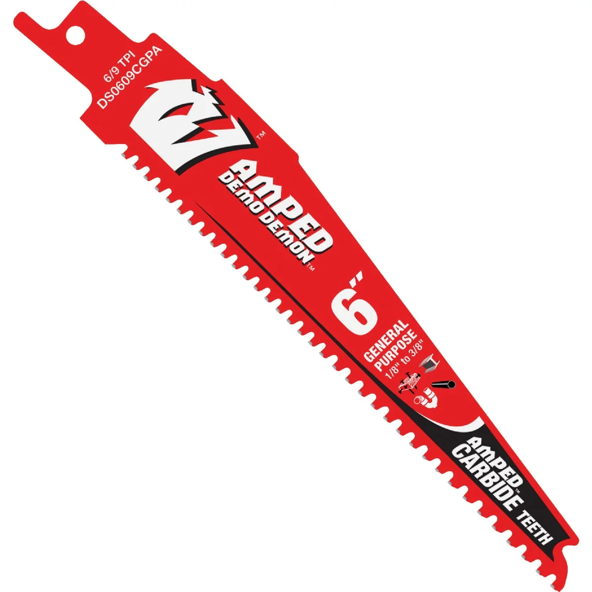 Outstanding Diablo Demo Demon 6 In. Amped Carbide General Purpose Recirocating Saw Blade 3-Pack Premium Material