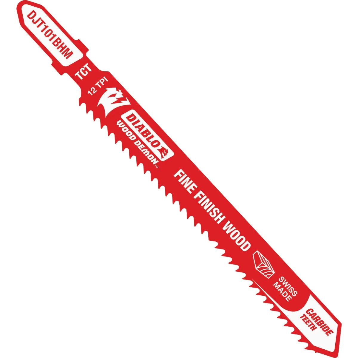 Smart Diablo Wood Demon 4 In. x 12 TPI T-Shank Carbide Jig Saw Blade for Fine Finish Wood Advanced