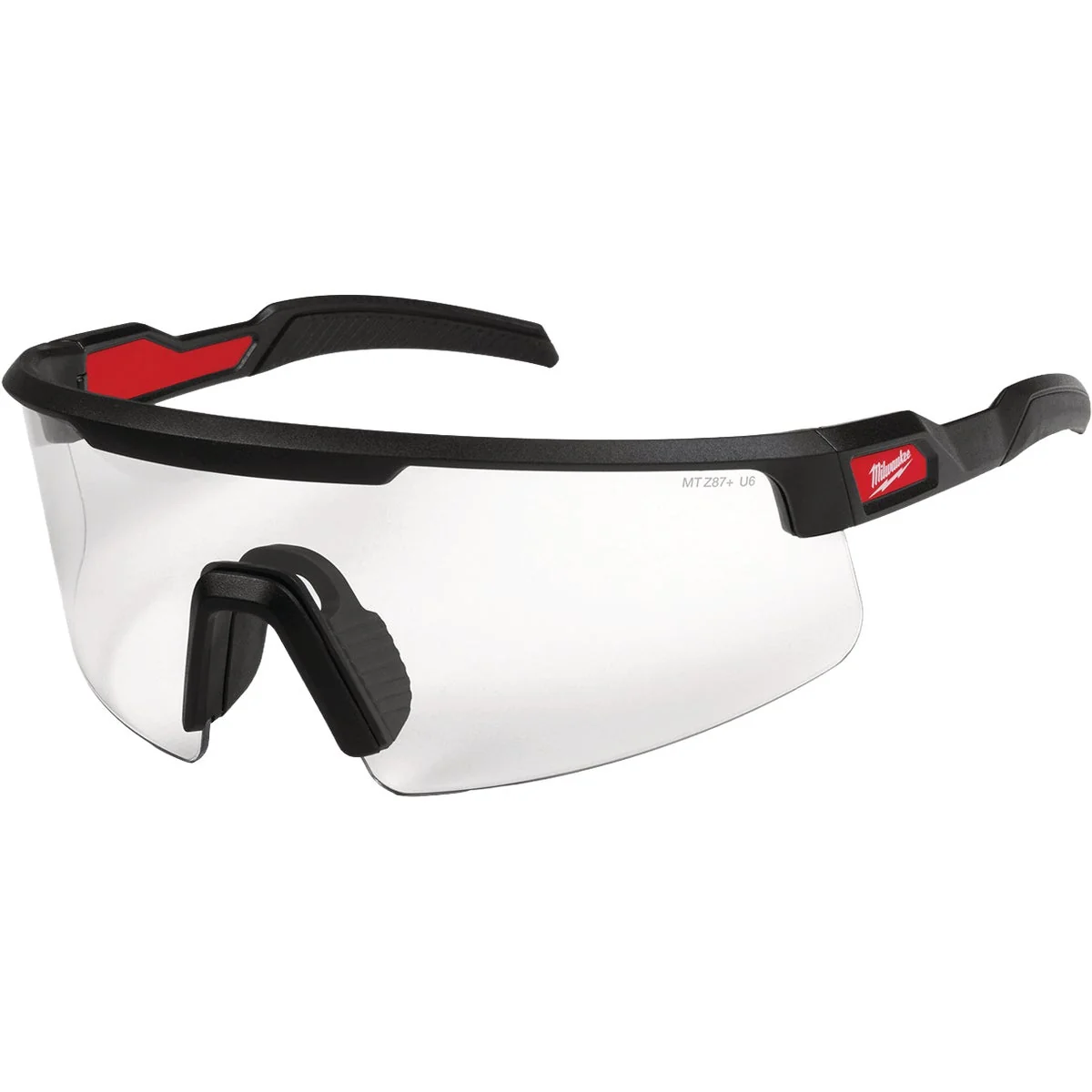 Dependable Milwaukee Wrap Around Safety Glasses with Clear Anti-Scratch Lenses Optimized