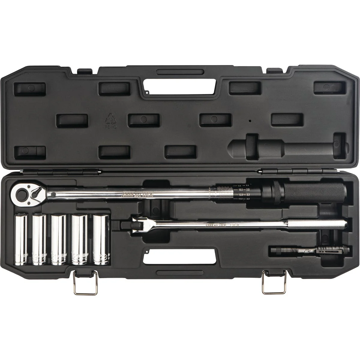 High-Performance Channellock 1 2 In. Torque Wrench Tire Change Kit 8-Piece Powerful