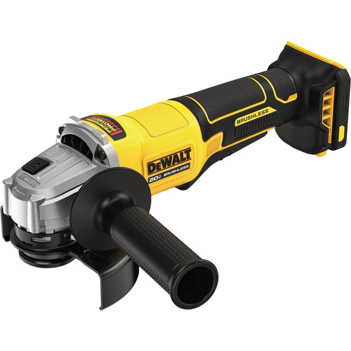 Fine Crafted DEWALT 20V MAX 4-1 2 In. Brushless Cordless Paddle-Switch Angle Grinder Tool Only Minimalist