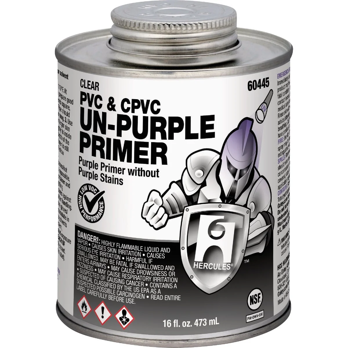 Classic Hercules 16 Oz. PVC CPVC Un-Purple Primer High-Quality
