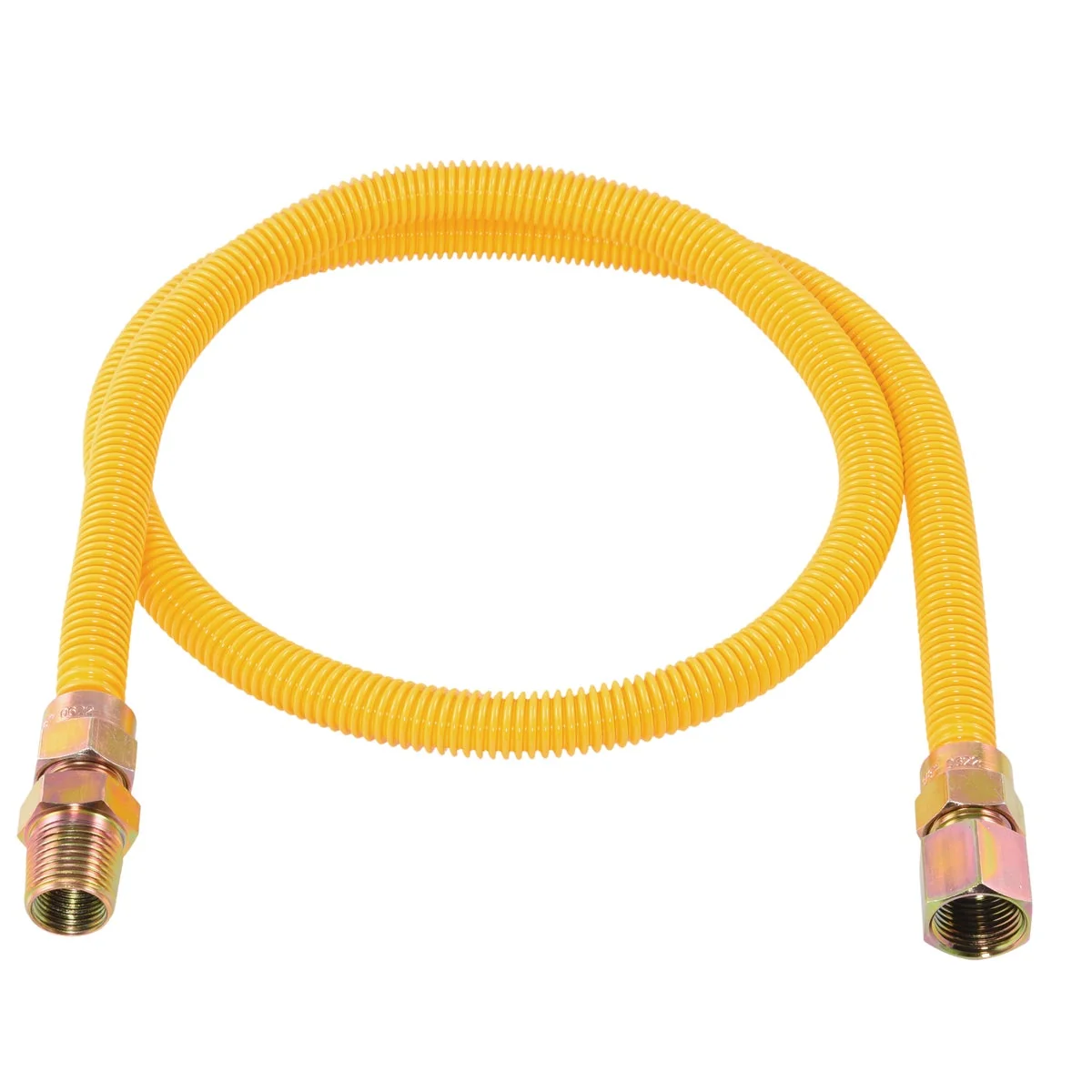Practical Eastman 3 8 In. OD x 48 In. 1 2 In. FIP x 1 2 In. MIP Tapped 3 8 In. FIP Coated Stainless Steel Gas Connector Quality