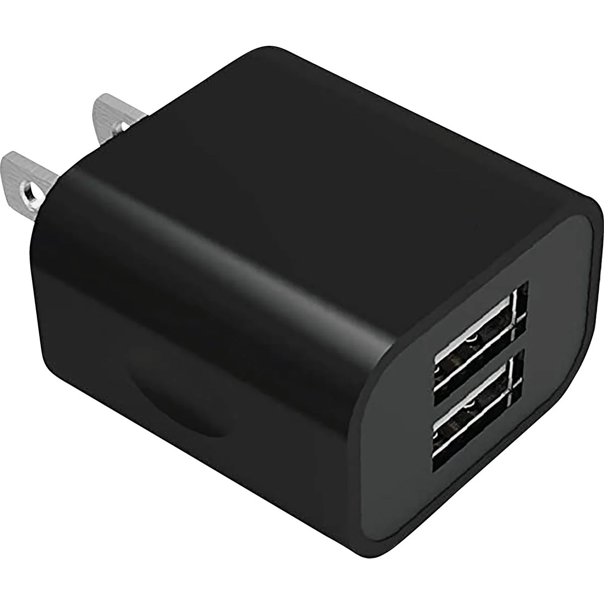 Powerful Blue Jet AC Outlet Black Dual 3.4A Wall USB Charger Flexible