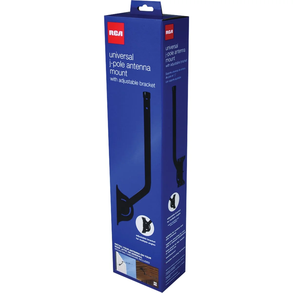 Genuine RCA 18.8 In. L. Universal Outdoor Antenna J-Pole with Adjustable Bracket Long-Lasting