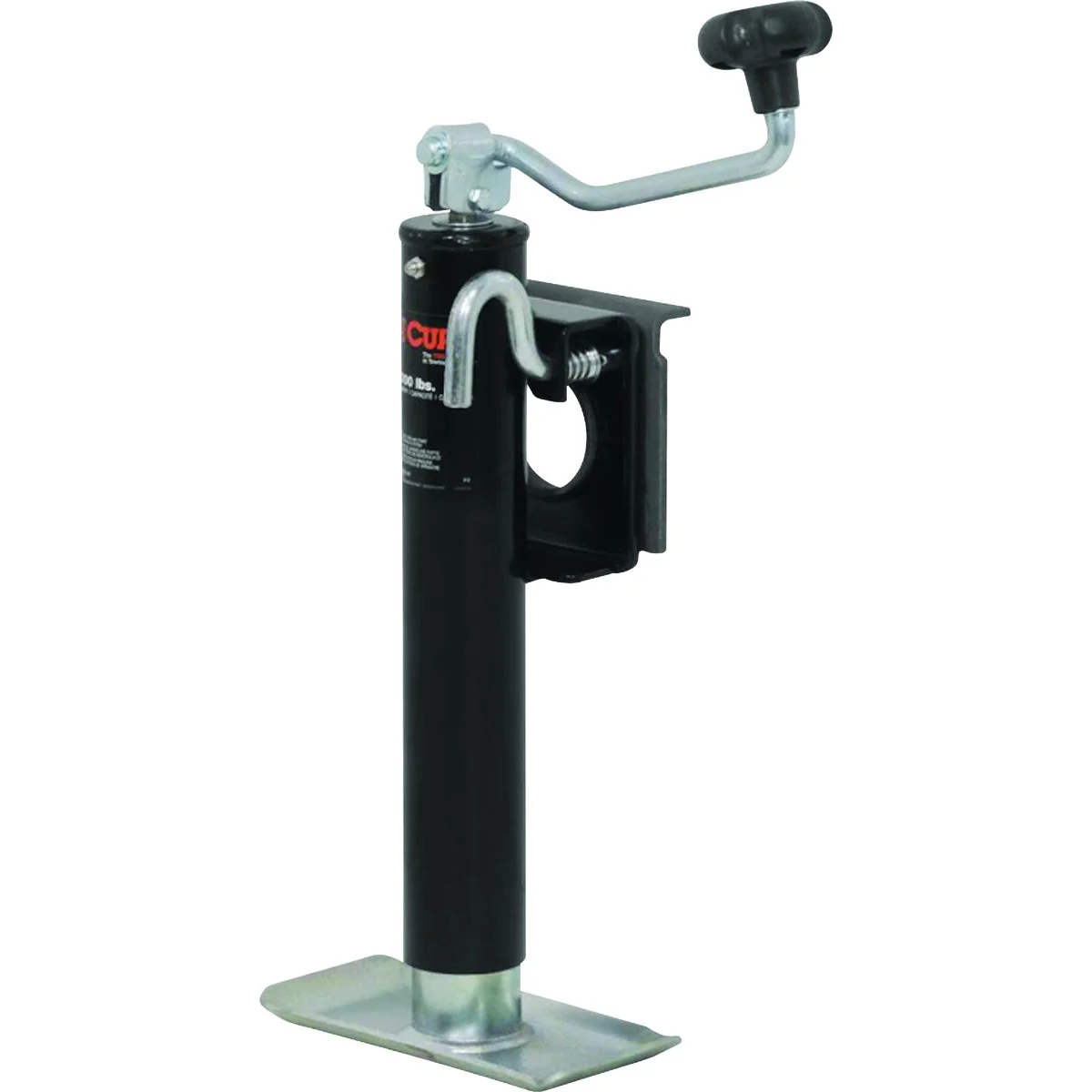 Green Curt 2000 Lb. Bracket-Mount Swivel Jack With Top Handle 10 In. Travel Advanced