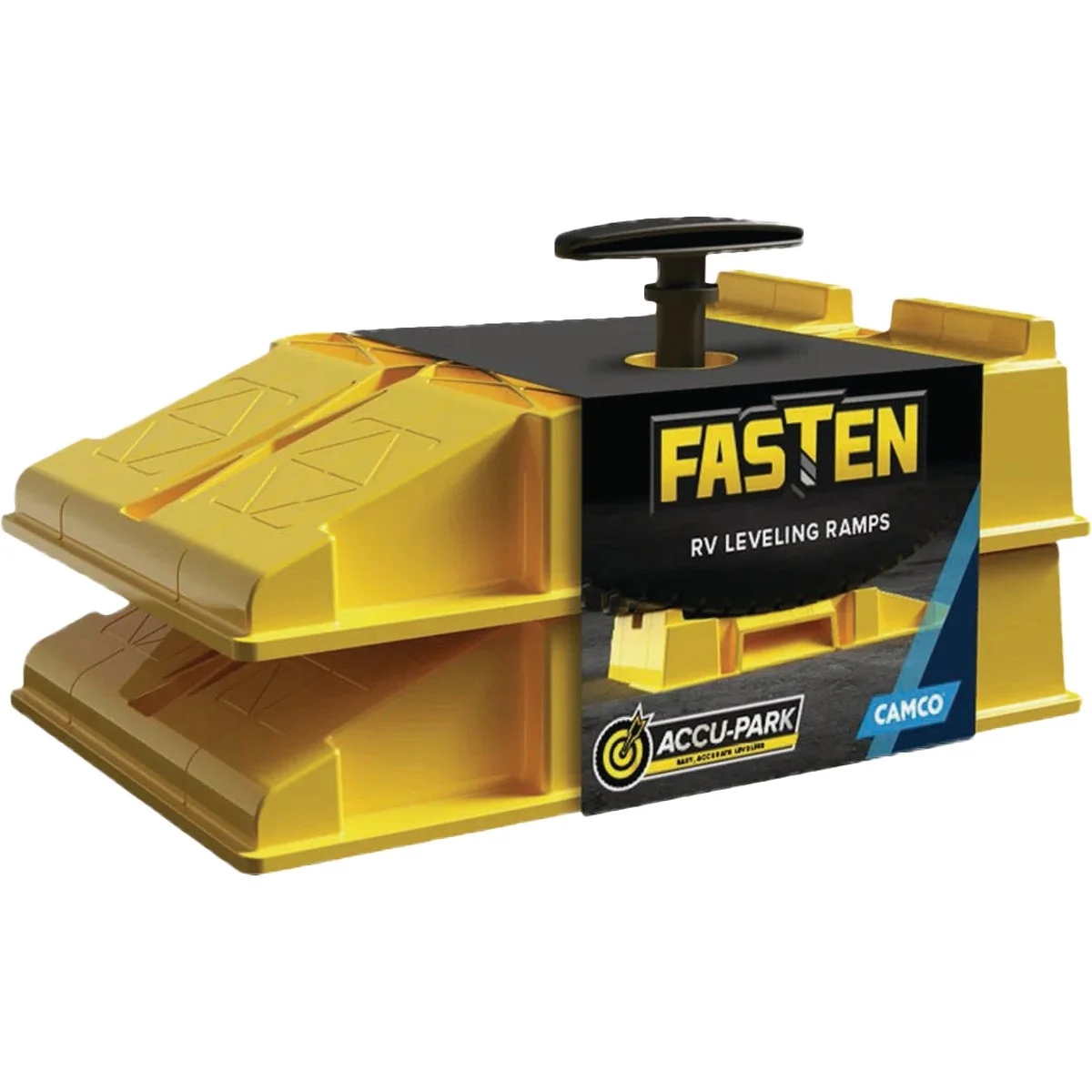 Classic Camco FasTen Premium RV Leveling Trailer Ramps 2-Pack Soft