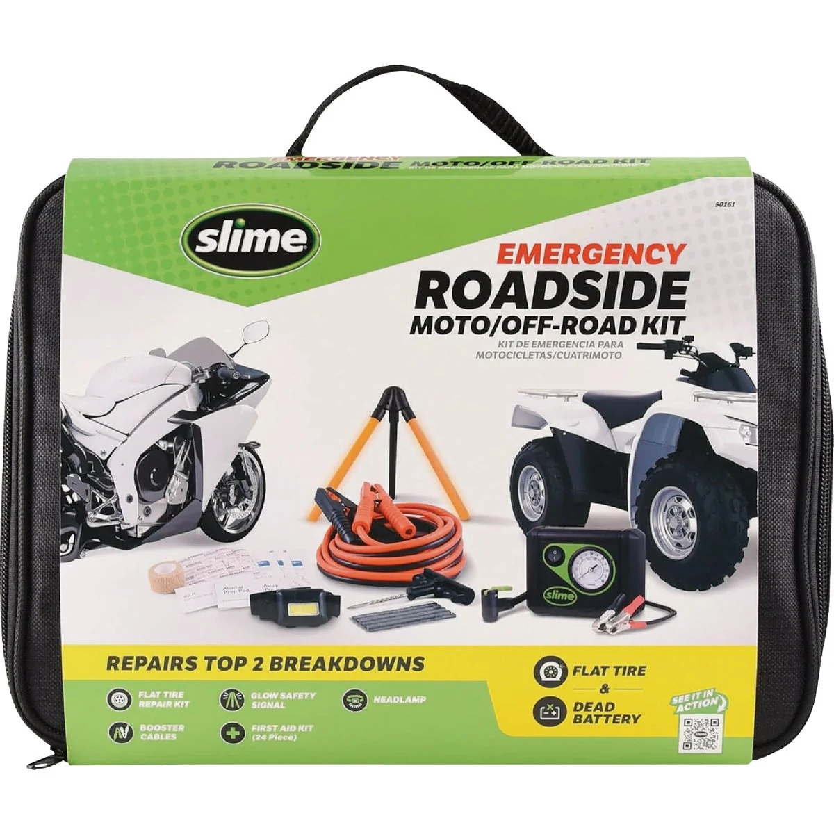 Premium Slime Moto Off-Road Emergency Roadside Kit First-Class