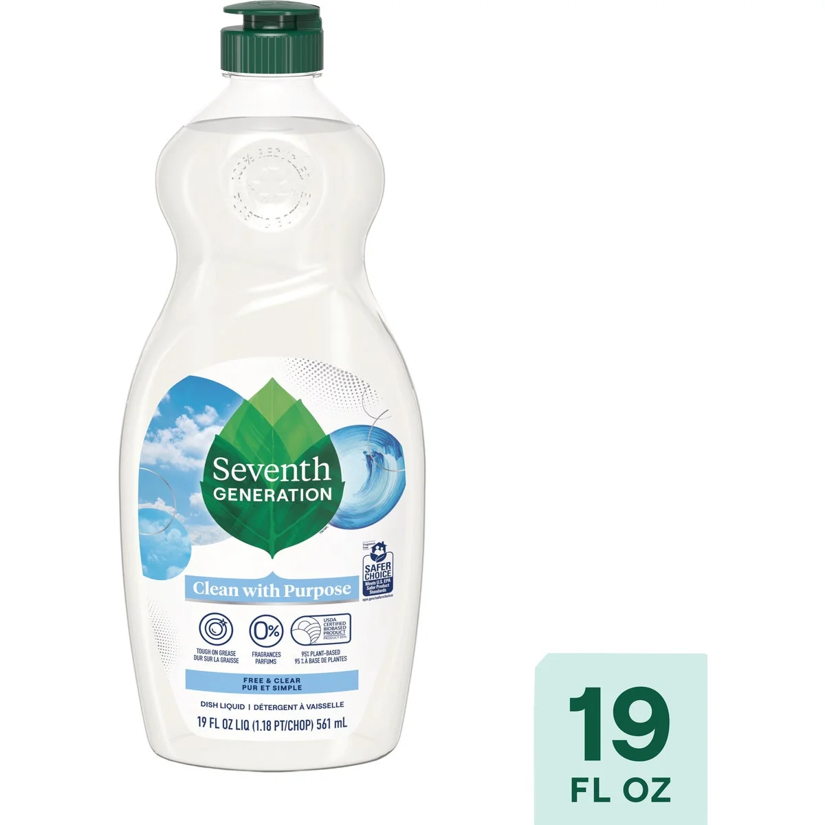 Carefully Designed Seventh Generation 19 Oz. Clear Liquid Dish Soap Minimalist