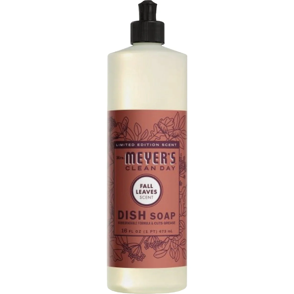 Consistent Mrs. Meyer's Clean Day 16 Oz. Fall Leaves Liquid Dish Soap Trusted