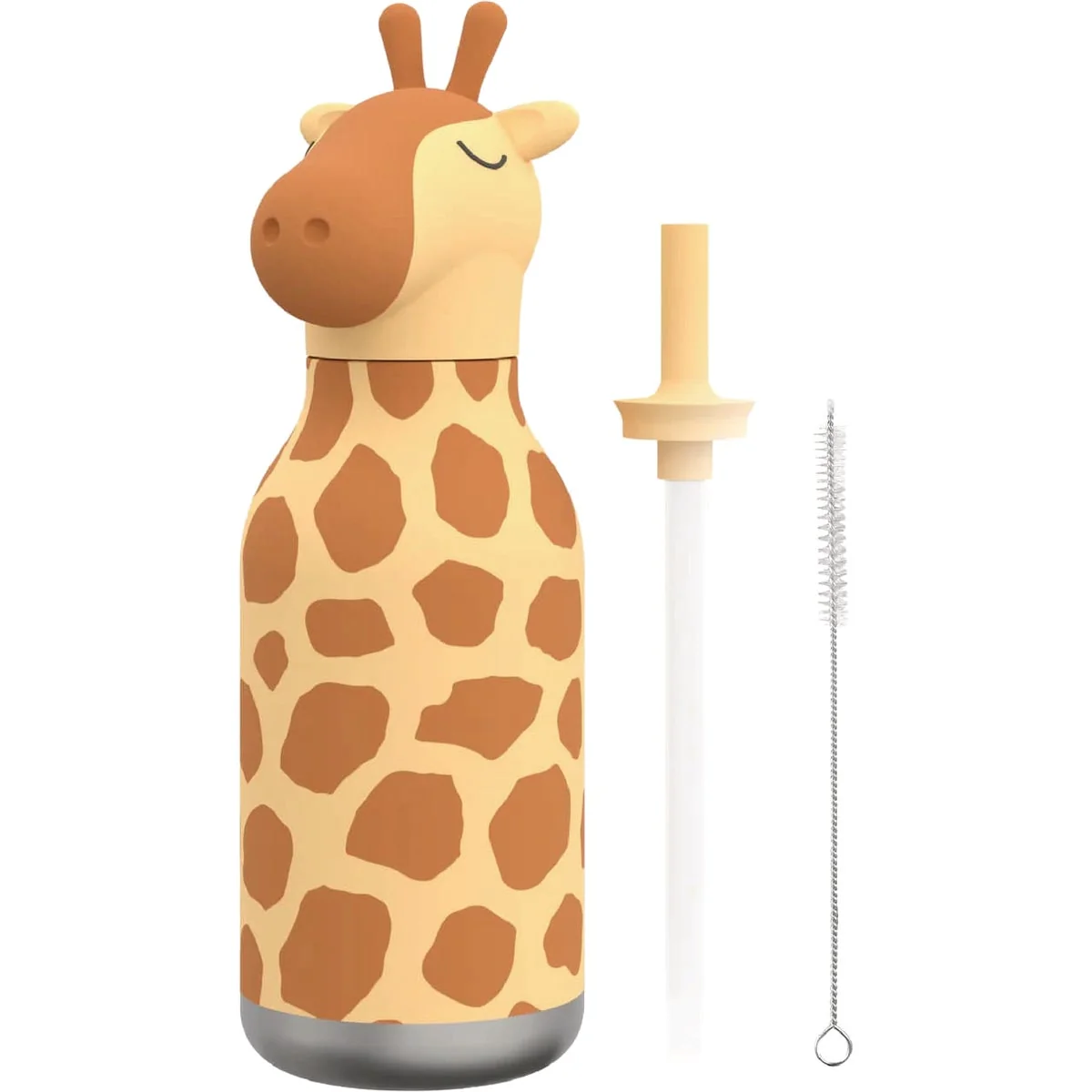 Smooth Ad-N-Art 16 Oz. ie Animal Insulated Water Bottle Giraffe Spots Relaxed