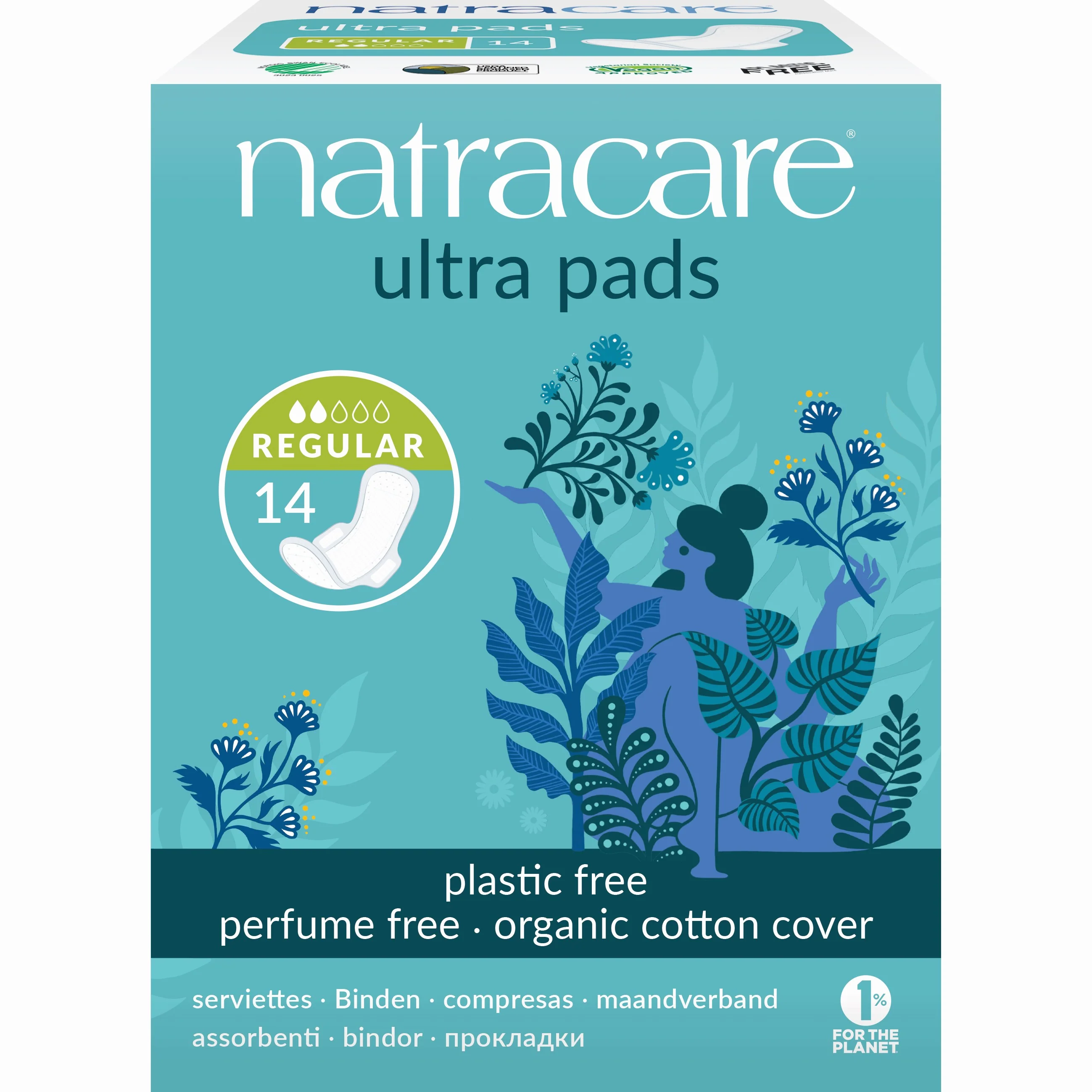 Authentic Natracare Ultra Pads Regular with Wings Outstanding