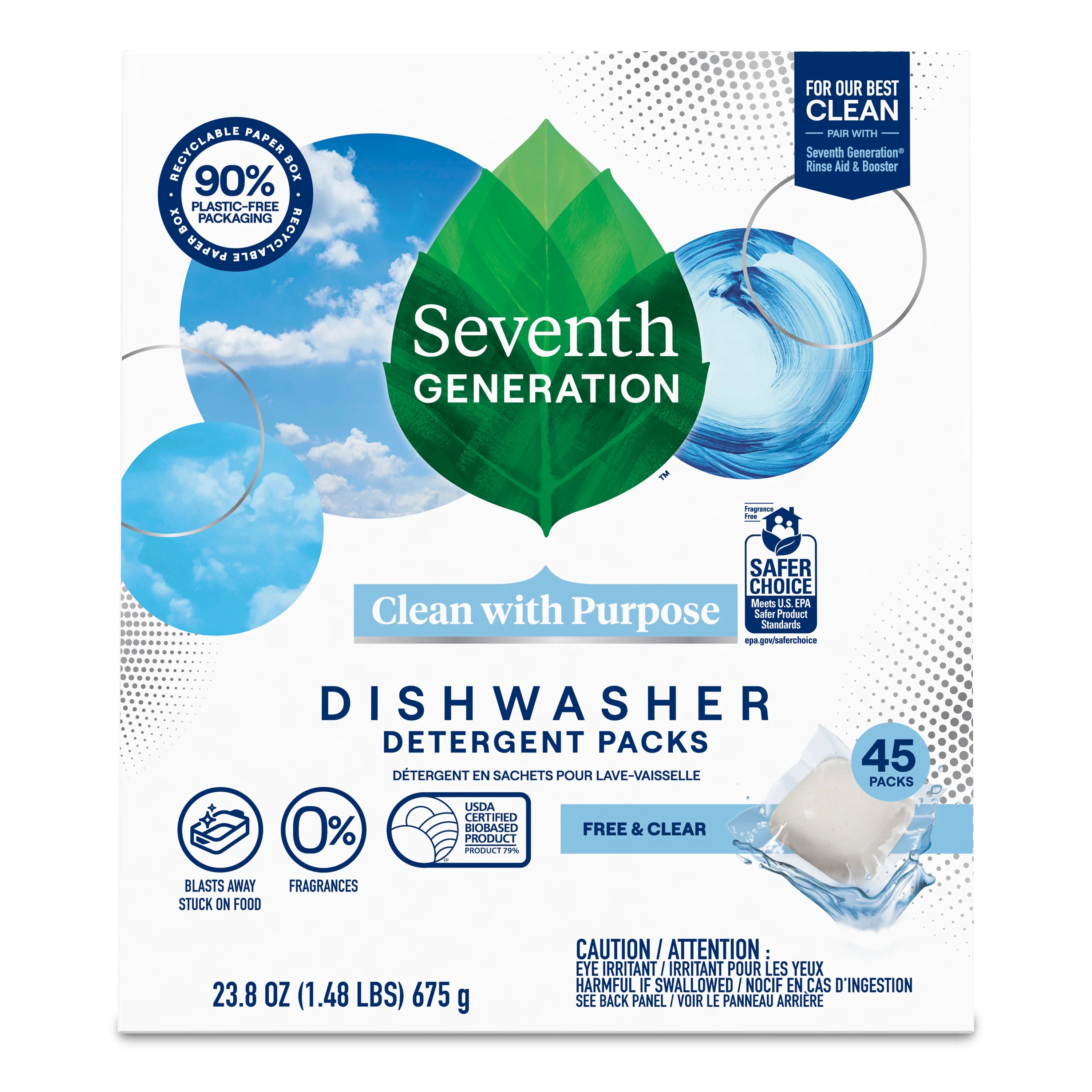 Reliable Seventh Generation Dishwasher Detergent Packs Specialty