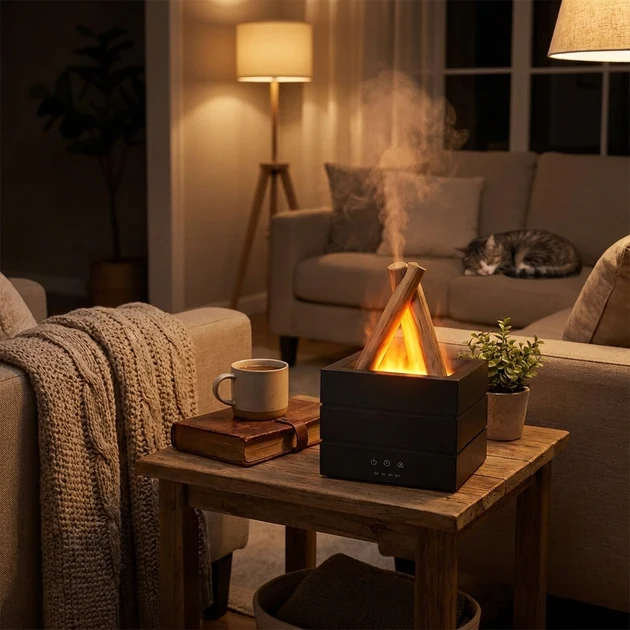 User-Friendly istic Flame Aroma Diffuser Artisan