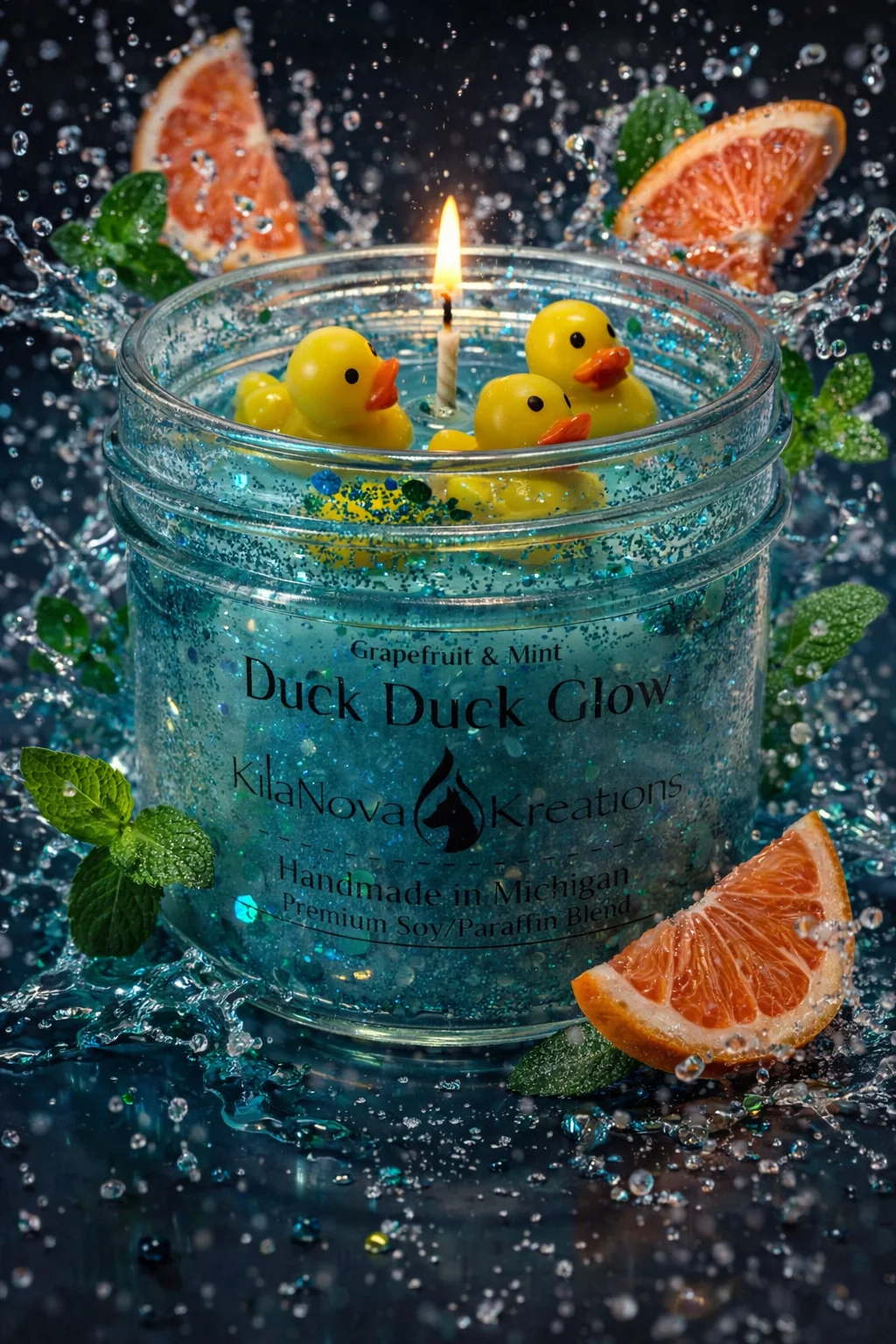 Breathable Duck Duck Glow - Grapefruit Mint Modern