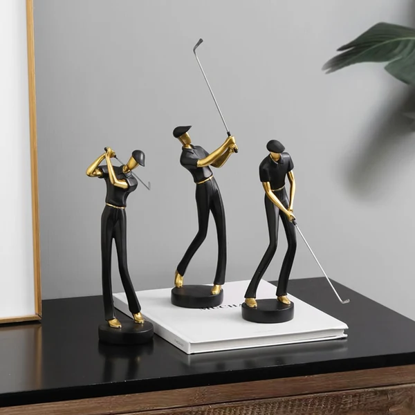 Official Golfer Decorative Figurine Reusable