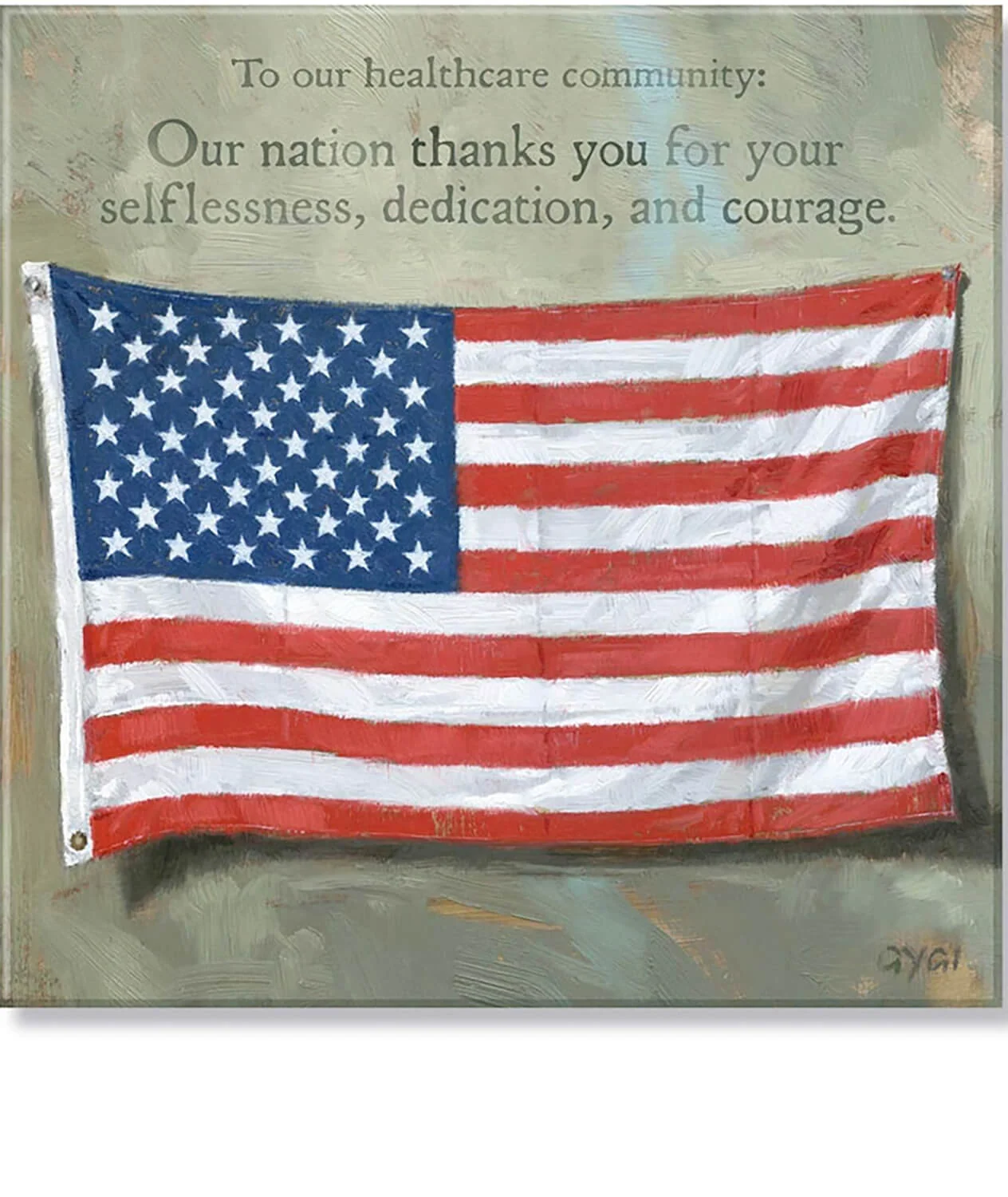Responsible Medical Appreciation Old Glory Giclee Wall Art Environmentally Friendly
