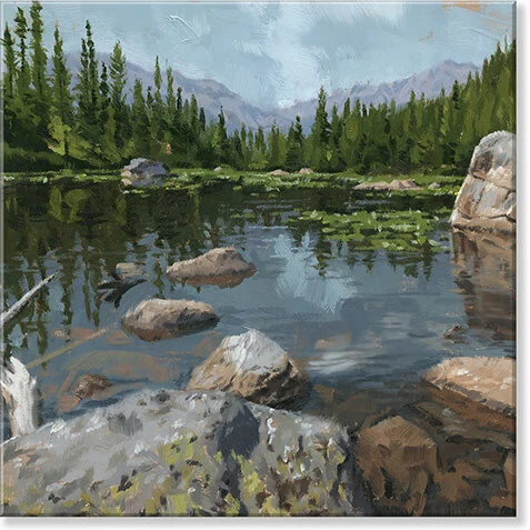 Convenient Rocky Shore Giclee Wall Art Prestigious