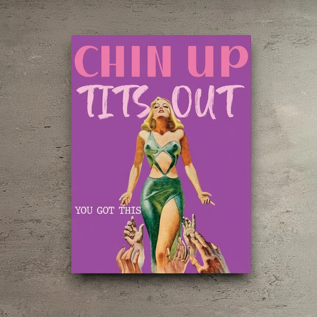 Environmentally Friendly Tits Out Encouragement Card Luxury