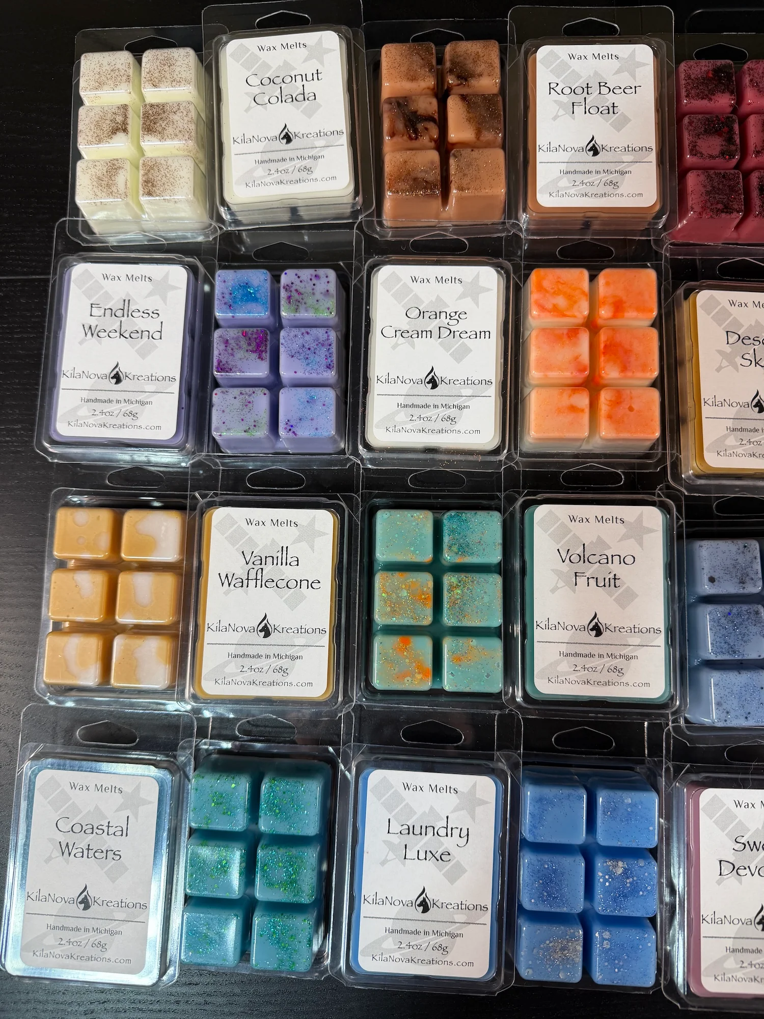 Clean Summer Clamshell Wax Melts 2.4oz Green