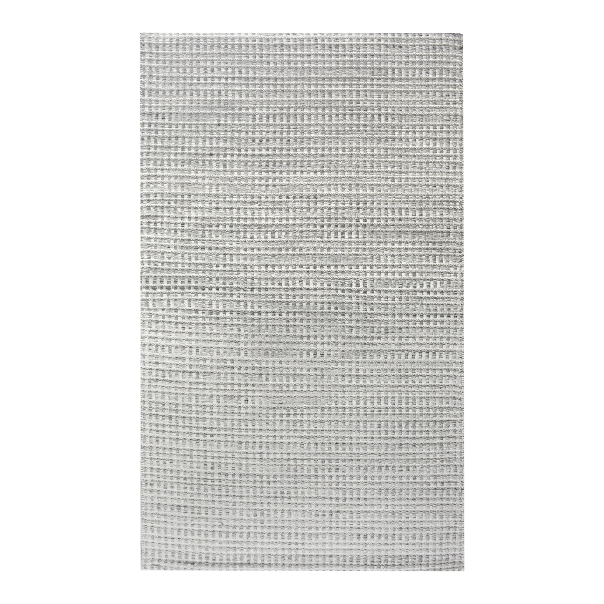 Flexible Caddie Handwoven Woolen Rug - Ivory grey Premium Material
