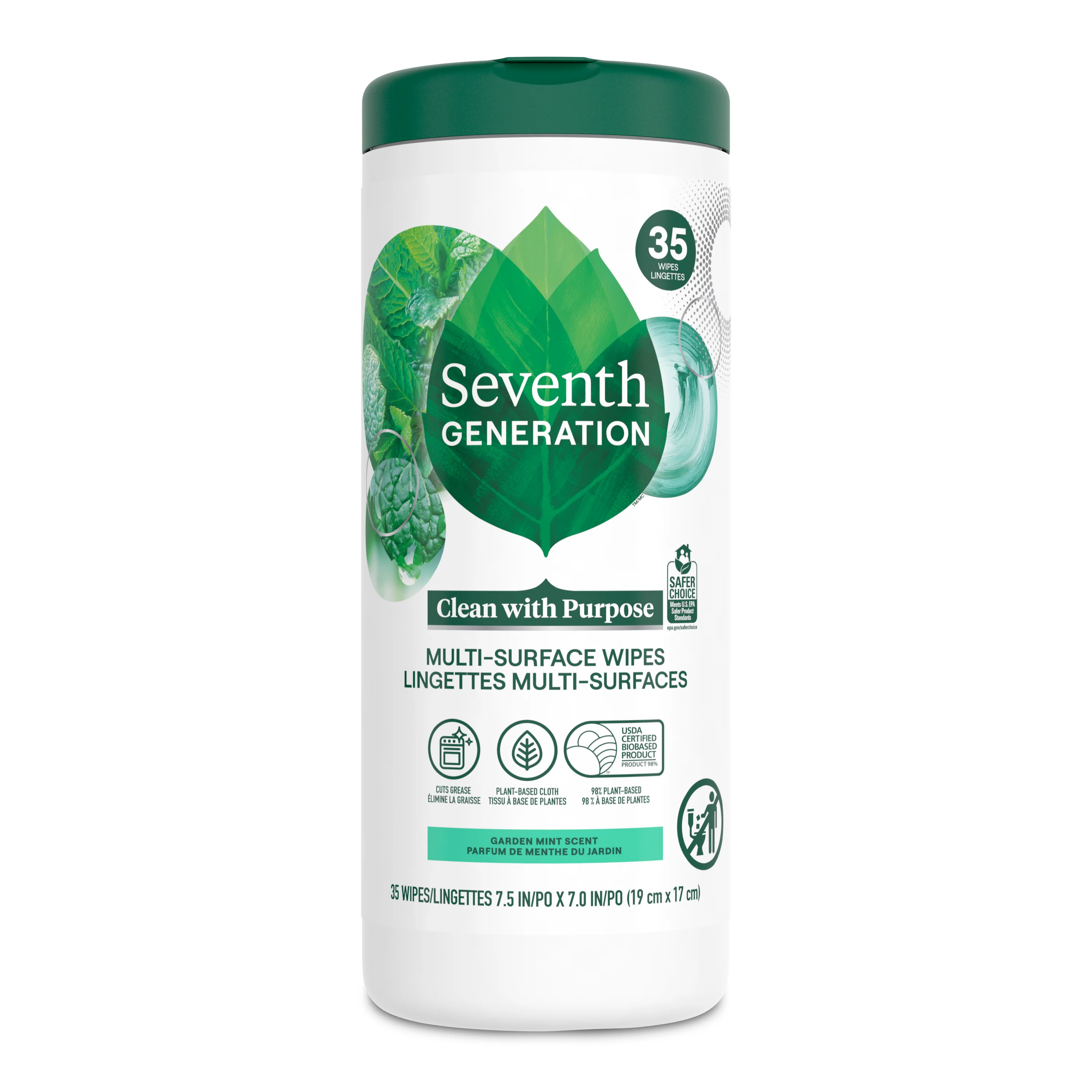 Original Seventh Generation Multi-Surface Wipes High-Grade