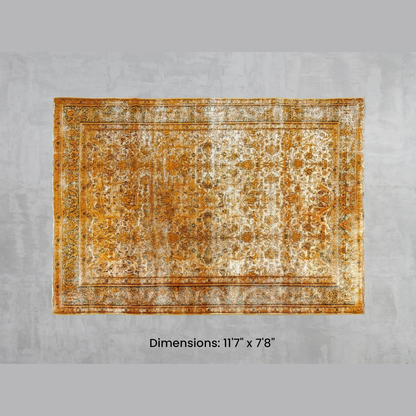 Traditional Namaste Rug - Yellow 11'7 x 7'8 Prestigious