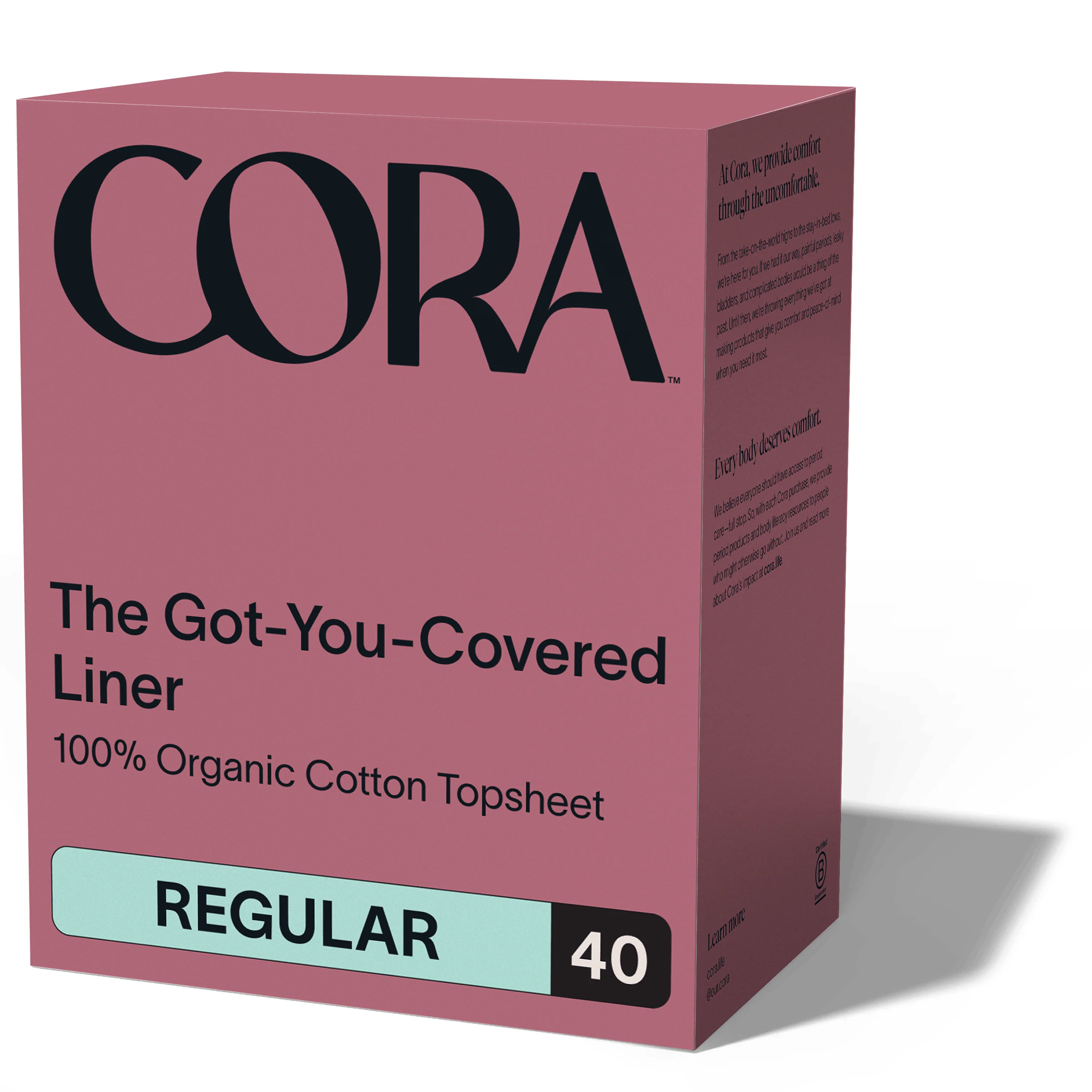 Refined Cora Got-You-Covered Pantyliners – Light Absorbency Next-Generation