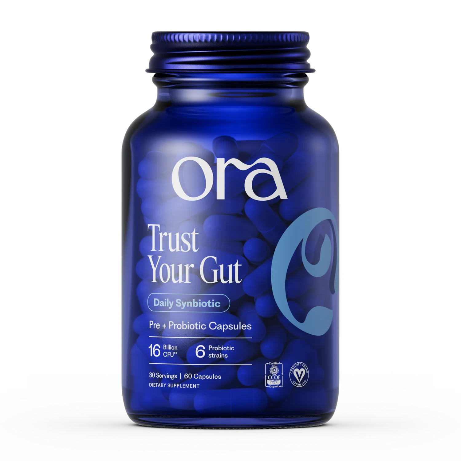 Durable Ora Organic Trust Your Gut Daily Pre Probiotic Capsule Sustainable