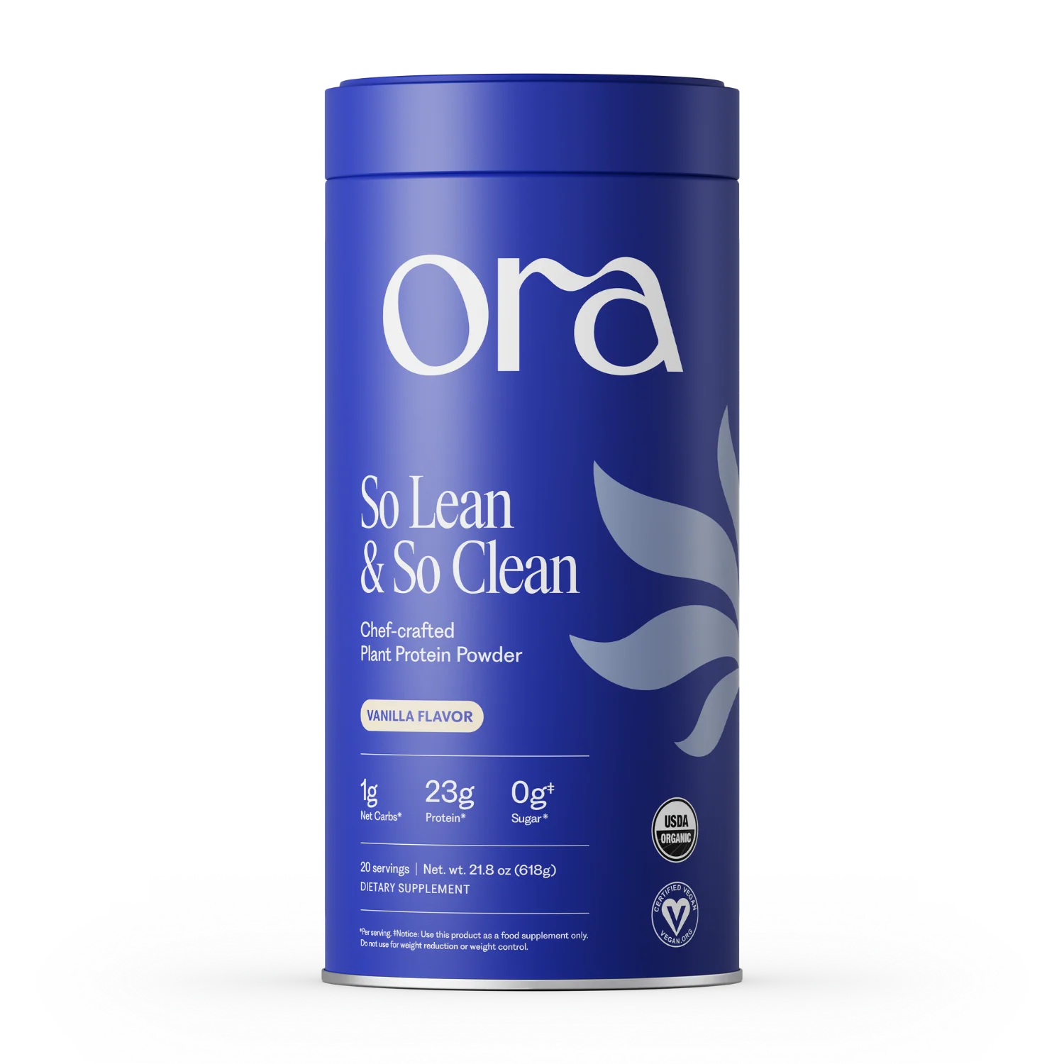 Ora Organic So Lean So Clean Daily Active Plant Protein Powder First-Class