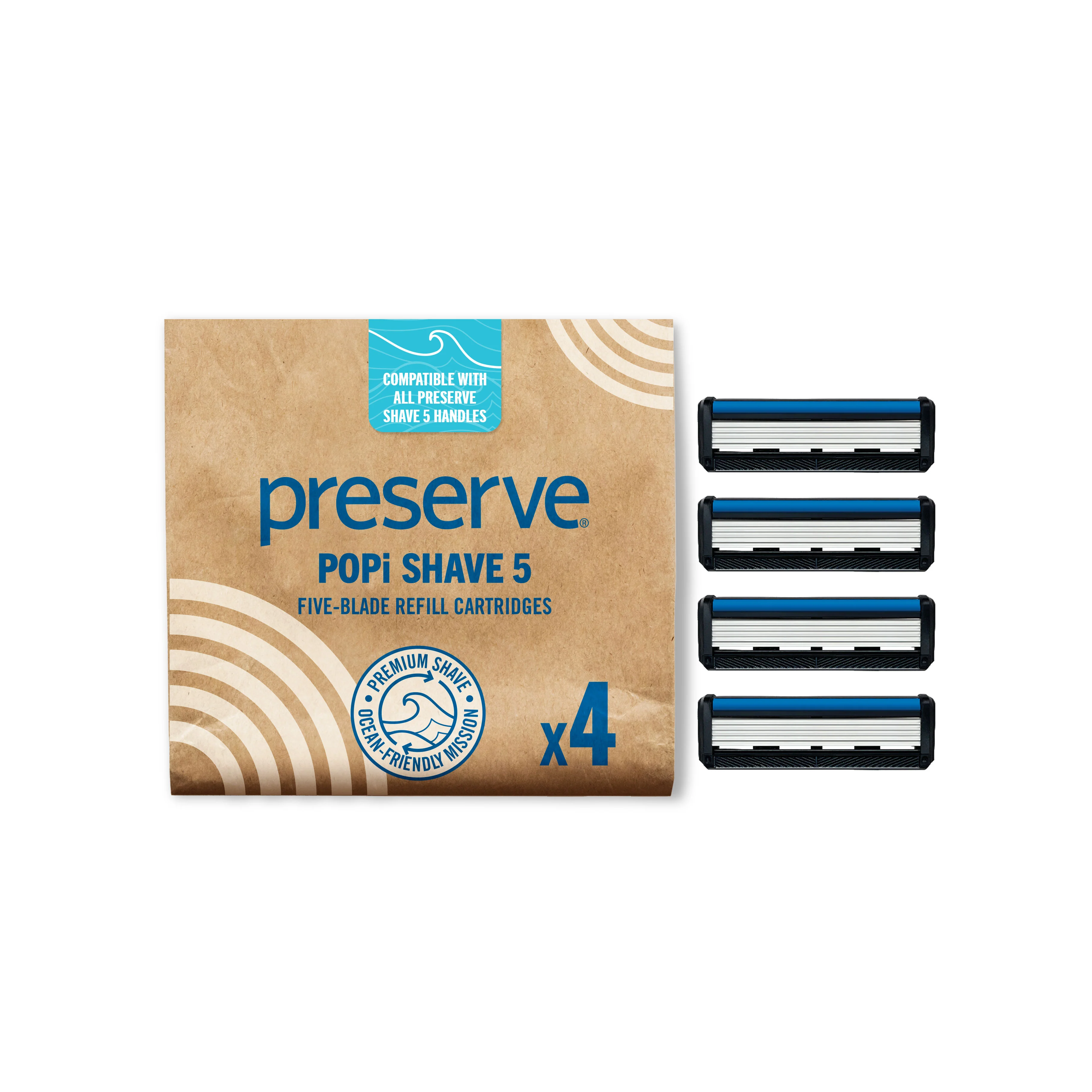 Outstanding Preserve POPi Shave 5 Wave Blades Superior