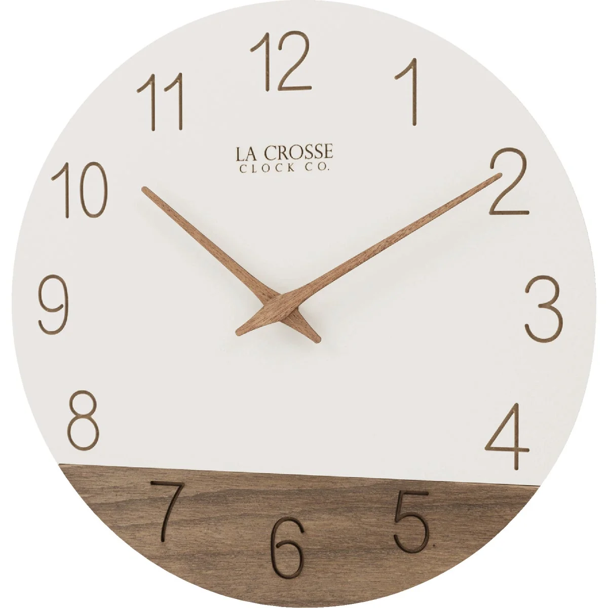 Official La Crosse Clock Co. 12 In. Sierra Wood Wall Clock Comfortable