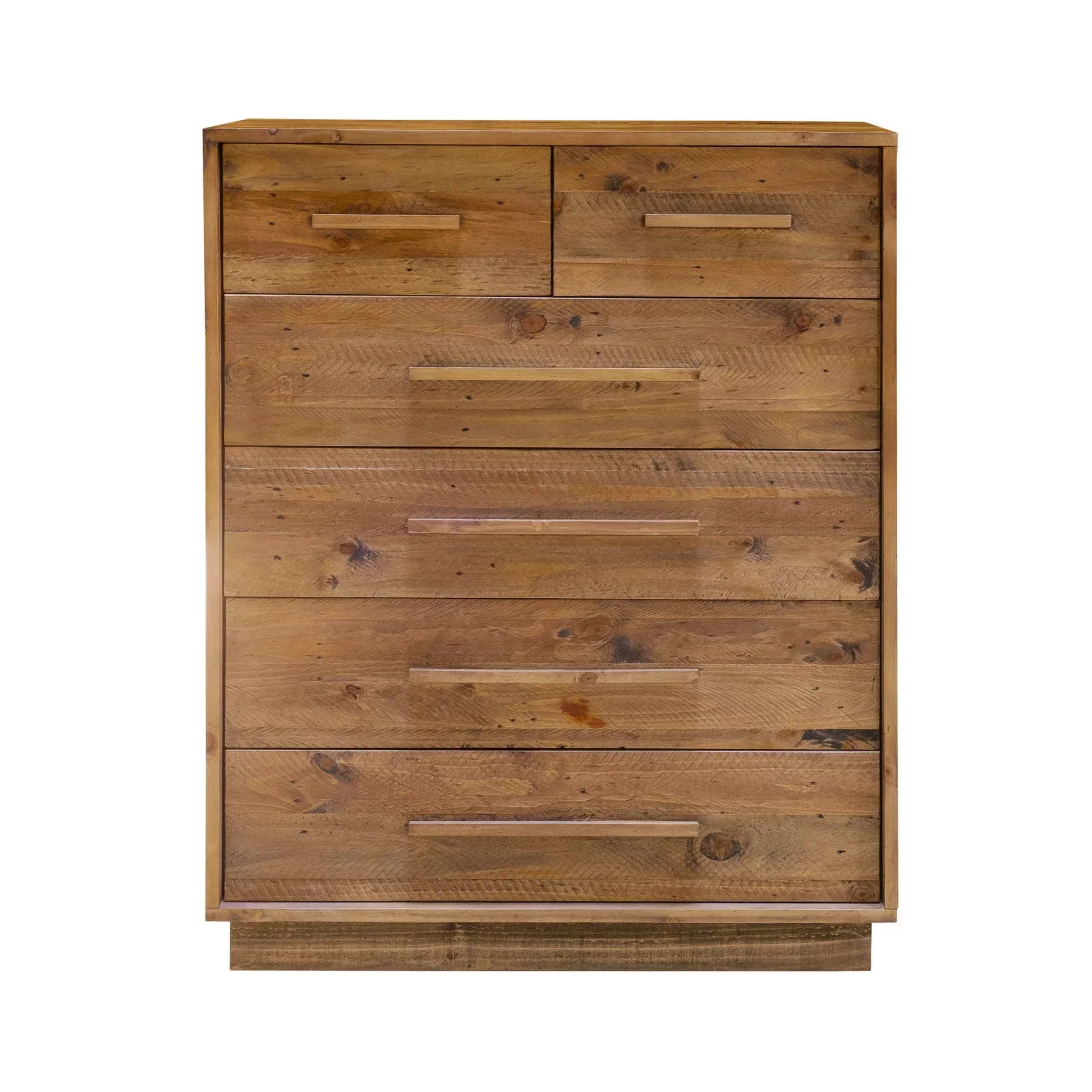 Sustainable Nevada 6 Drawer Chest - Dark Driftwood Professional