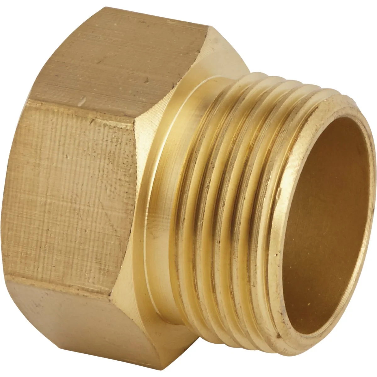 Crafted Garden 3 4 In. FHT x 3 4 In MPT Brass Non-Swivel Hose Connector First-Class