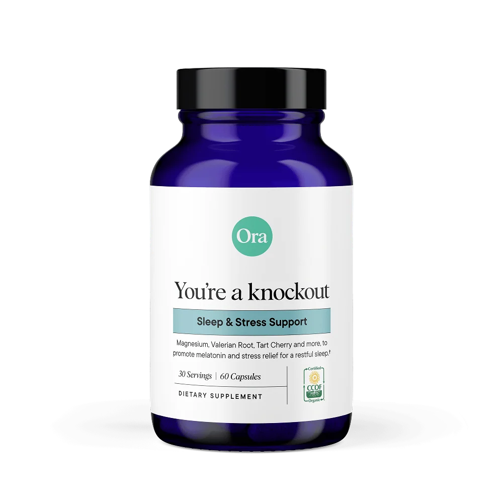 Dependable Ora Organic You're a Knockout Natural Sleep Support Capsules Long-Lasting