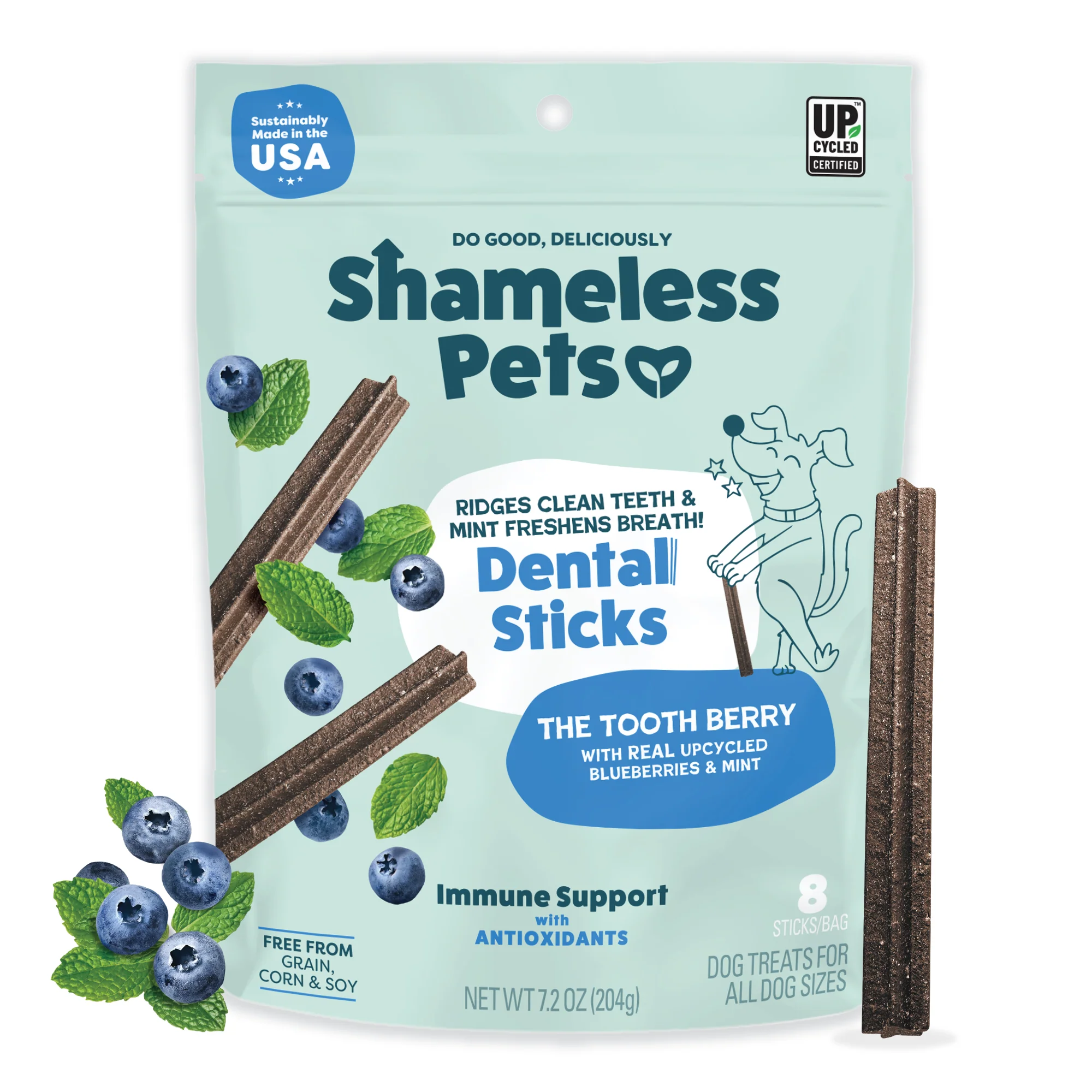 Elegant Shameless Pets The Tooth Berry Dental Stick Efficient