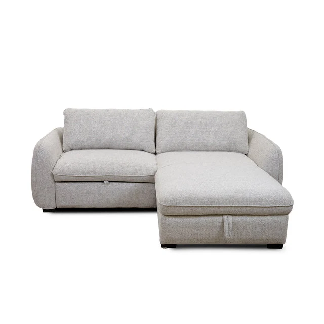 Soft Amira Pullout Sleeper Sectional with Storage Chaise Exceptional