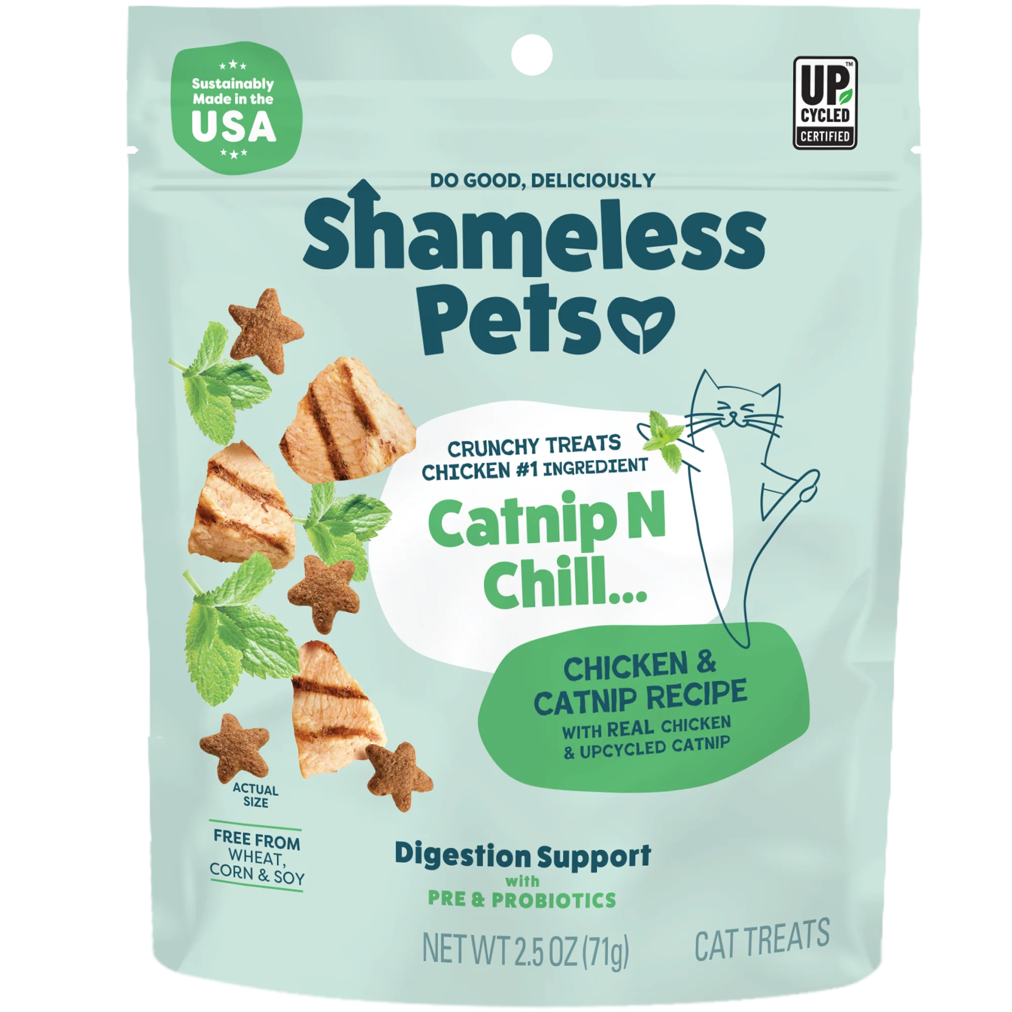 Long-Lasting Shameless Pets Catnip N Chill Crunchy Cat Treats Next-Generation
