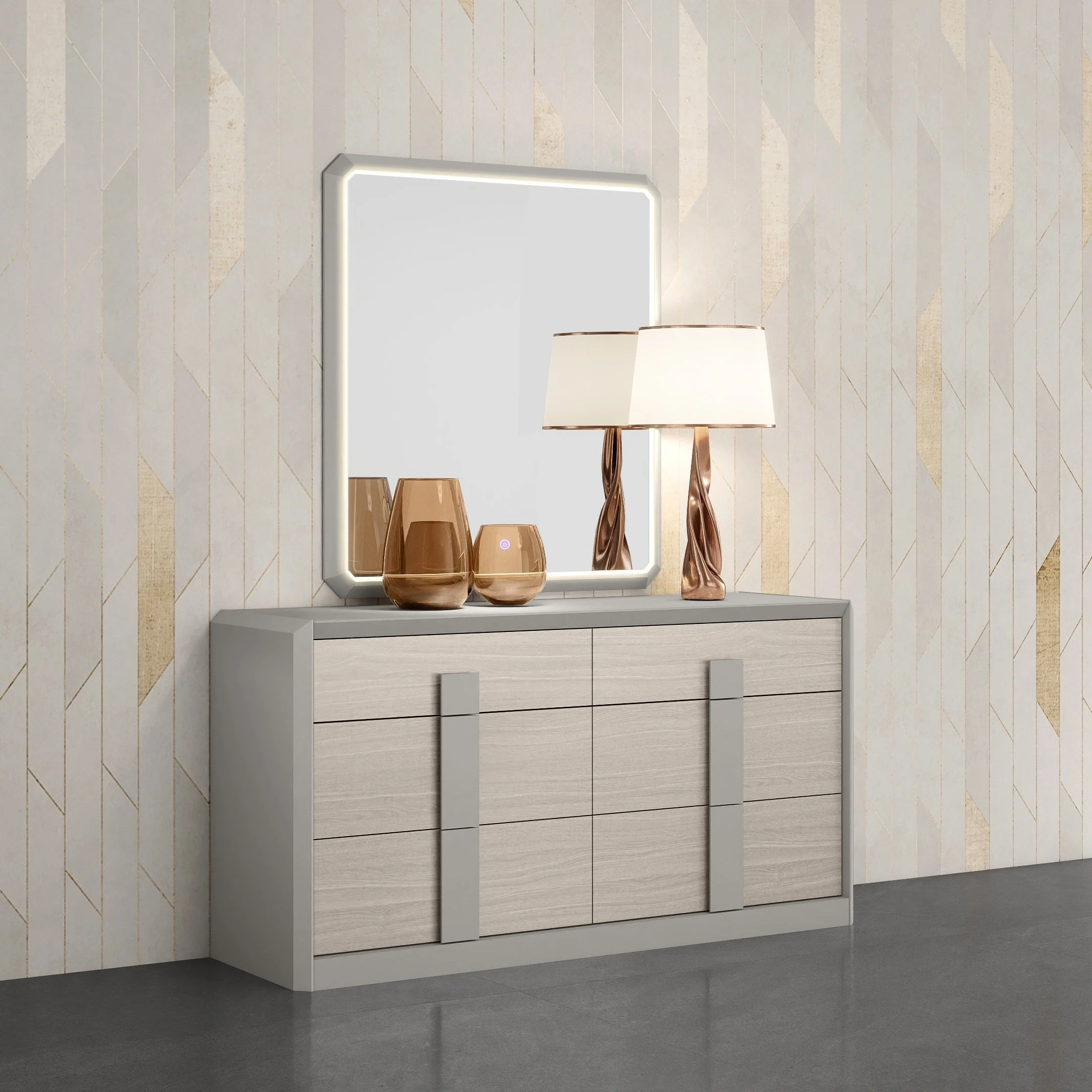 Environmentally Friendly Velar Dressing Mirror Relaxed