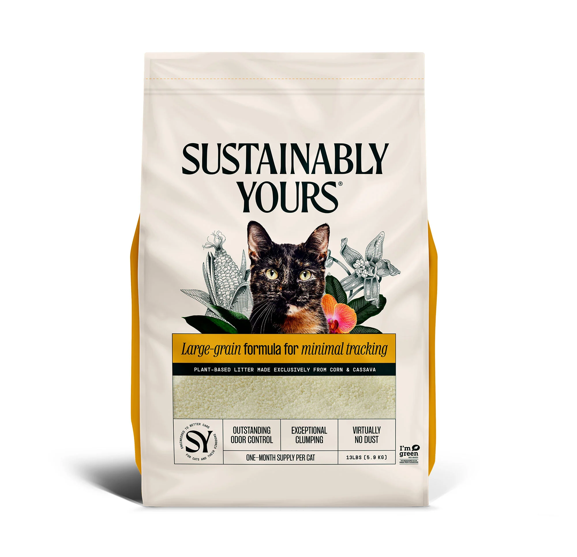 Detailed Sustainably Yours Cat Litter Large-Grain Formula 13lb Unique