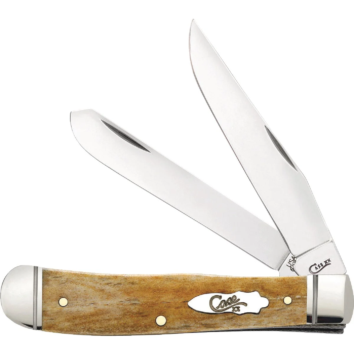 Dependable Case Trapper 3.27 In. Smooth Antique Bone Pocket Knife Organic