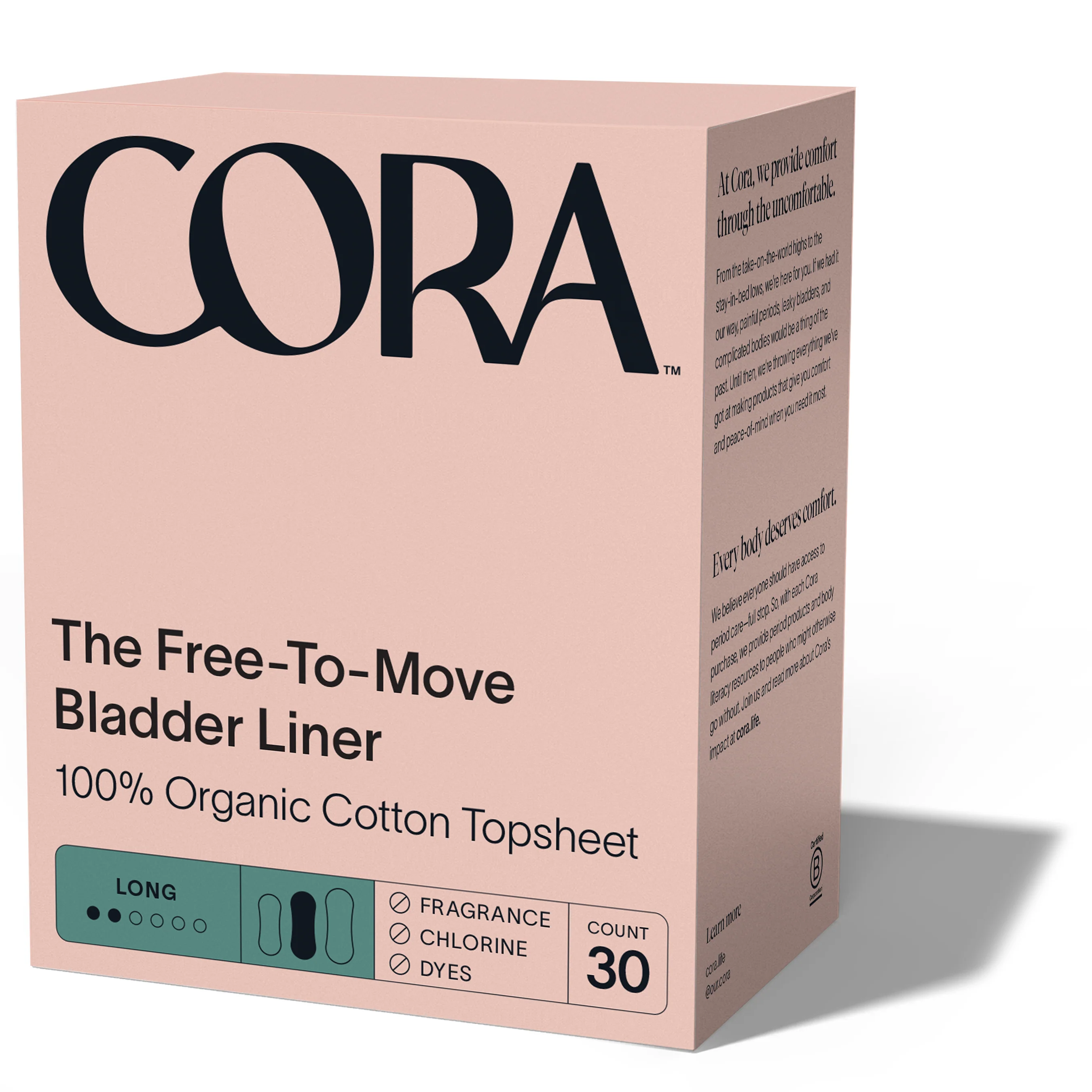 Consistent Cora -To-Move Bladder Control Liners – Ultra Thin Organic Cotton Contemporary