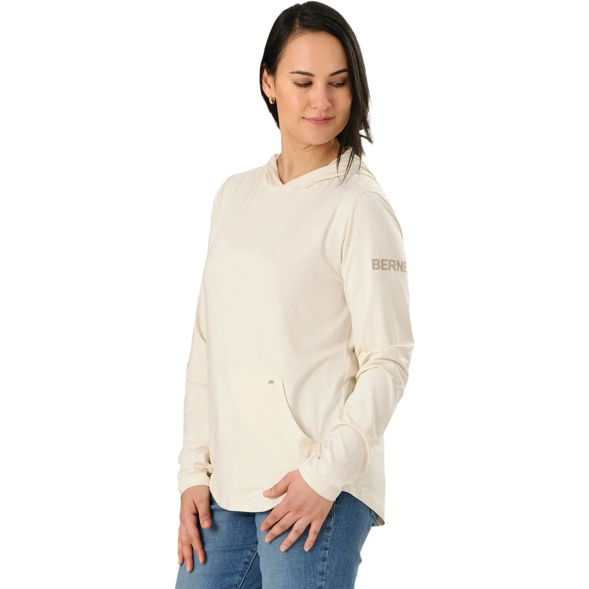 Selected Berne Women's 2XL Oatmeal Long Sleeve Hooded UPF Sun Shirt Outstanding