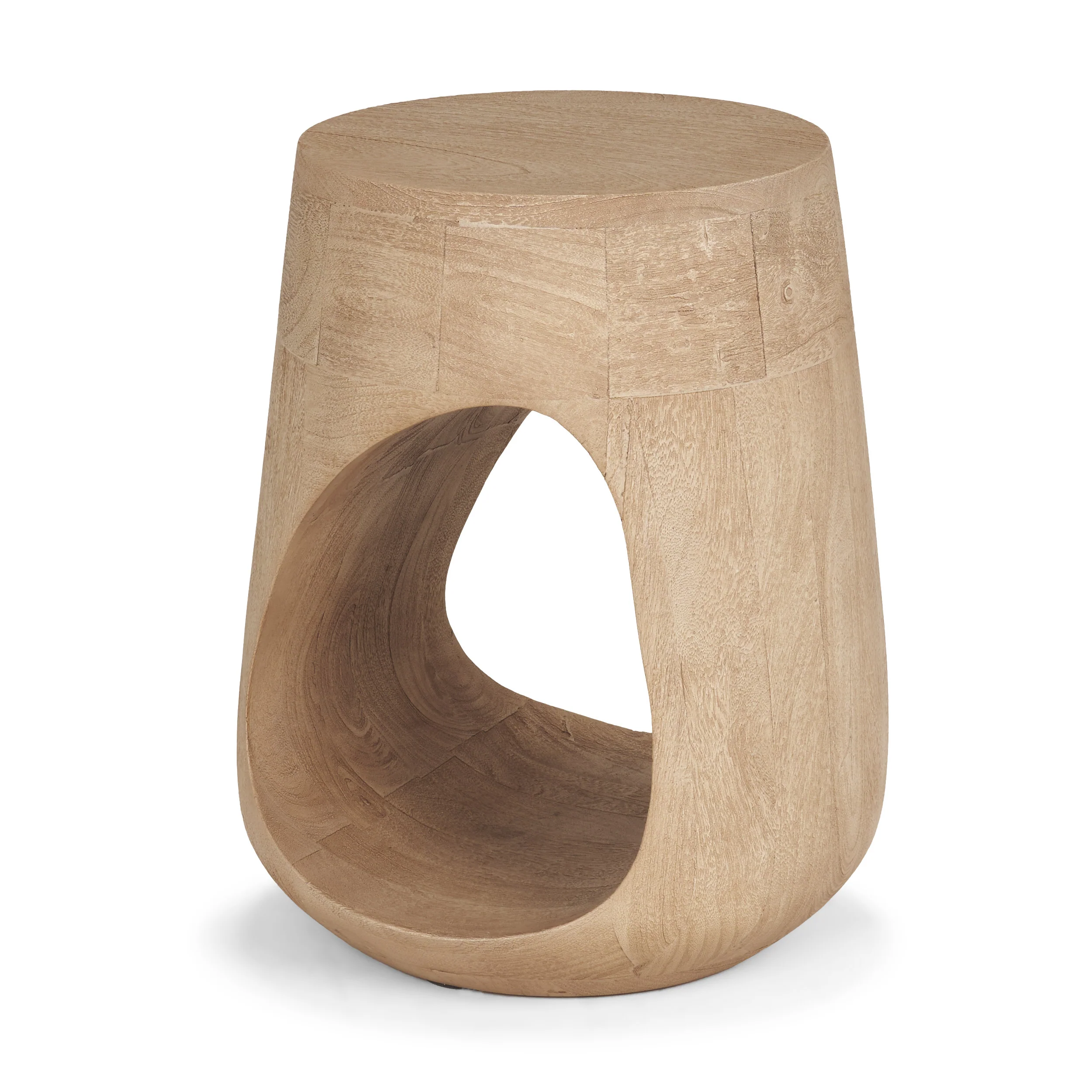 Premium Material Pre- Only Cove Sculptural Open Side Table Contemporary