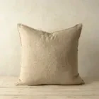 Specialty 24x24 Lina Linen Pillow Dune Fast