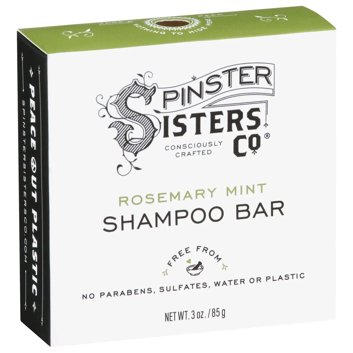 Specialty Spinster Sisters Co. Rosemary Mint Shampoo Bar Enhanced