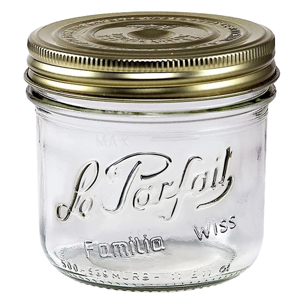 Unique Le Parfait French Mason Canning Glass Jar - 500ml Convenient