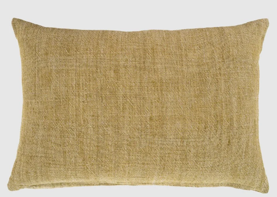 Comfortable 16x24 Archer Linen Pillow Coriander User-Friendly