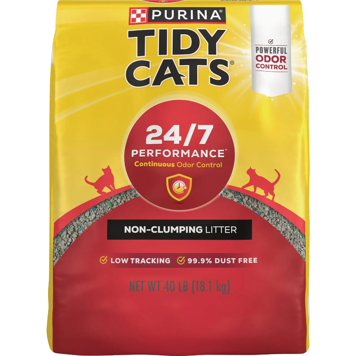 Fine Crafted Purina Tidy Cats 40 Lb. Non Clumping 24 7 Performance Continuous Odor Control Cat Litter Casual
