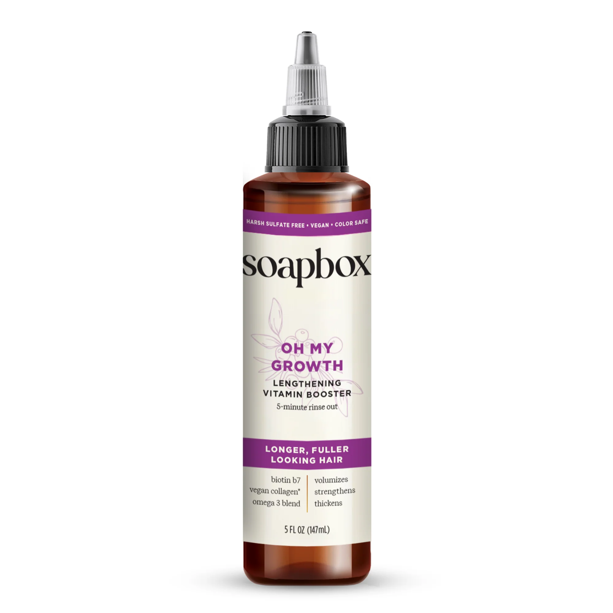 Breathable Soapbox Oh My Growth Lengthening Vitamin Booster Rinse-Out Treatment Easy-to-Use